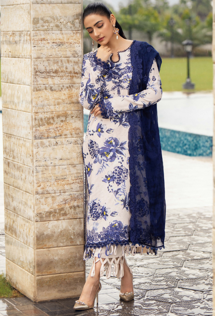 Diva - D04 Chiffon Pakistani Winter Dresses - Humdum - 1