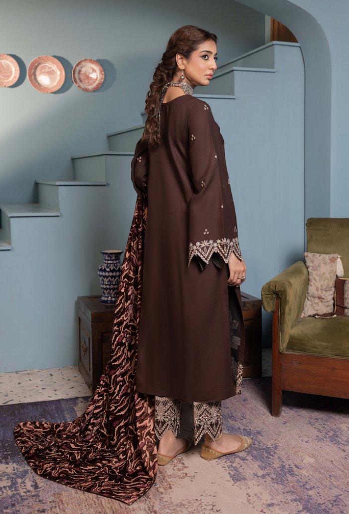 ZOUQ - D10 Premium Fabric Pakistani Winter Dresses - Humdum - 2