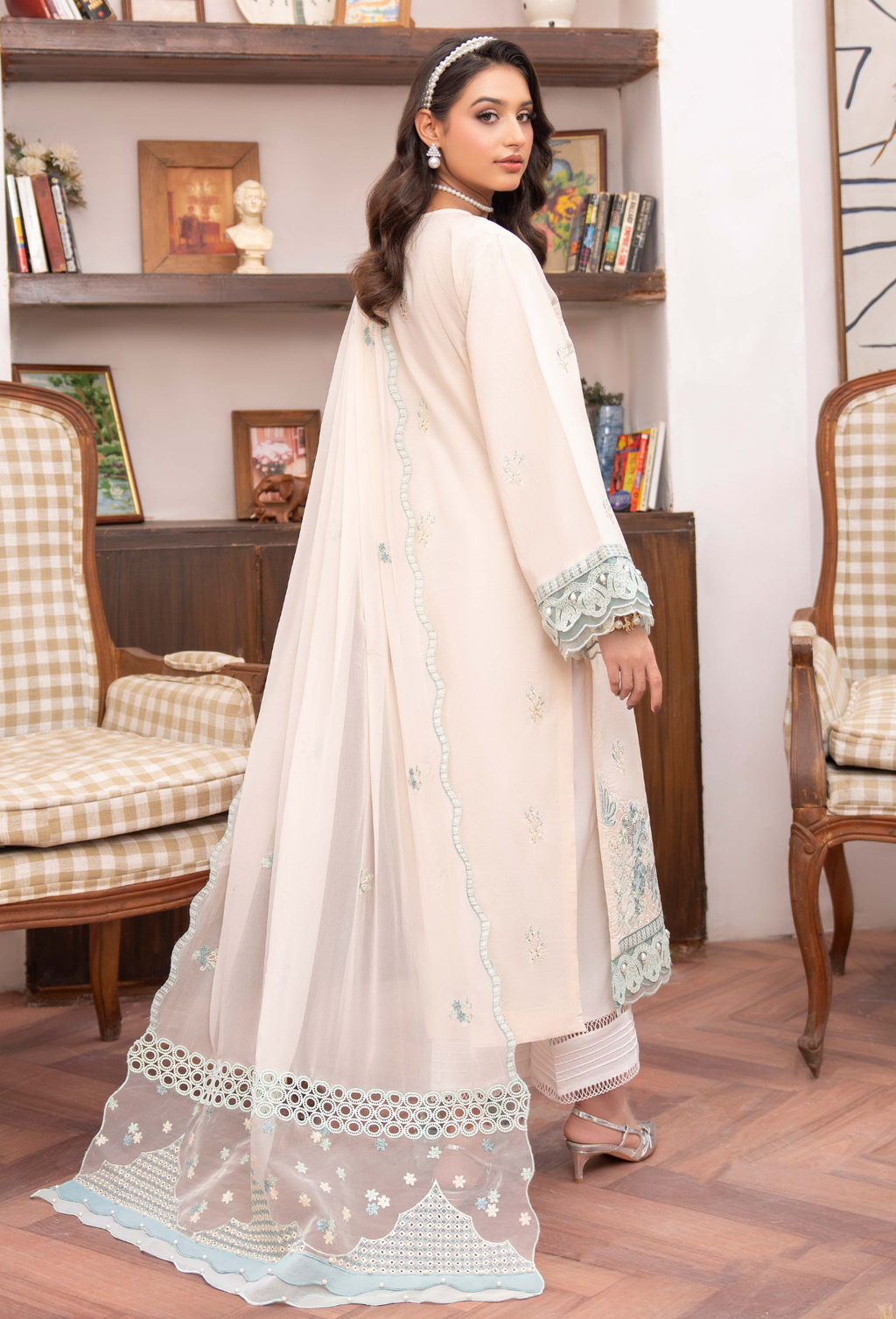 NAYAB - D04 Chiffon Pakistani Summer Dresses - Humdum - 2