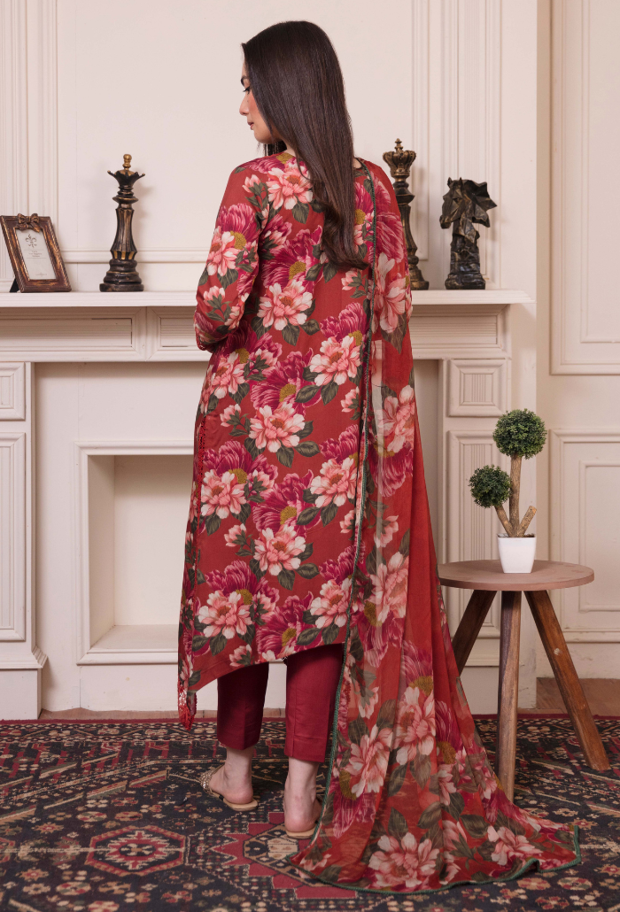 COCO - D01 Chiffon Pakistani Winter Dresses - Humdum - 2