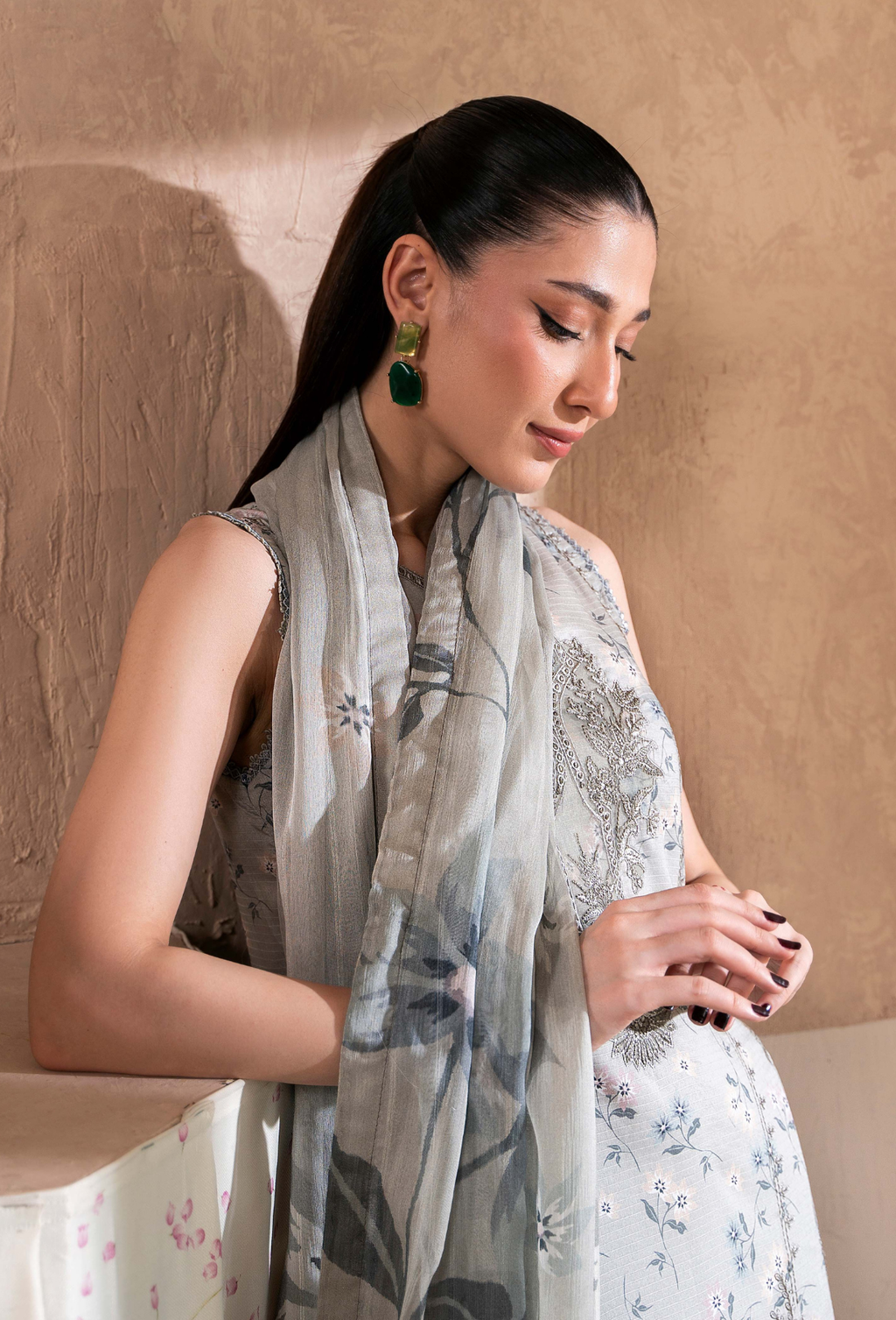 Kanwal - D10 Chiffon Pakistani Summer Dresses - Humdum - 4