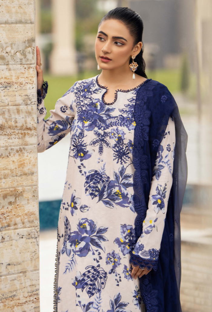 Diva - D04 Chiffon Pakistani Winter Dresses - Humdum - 2