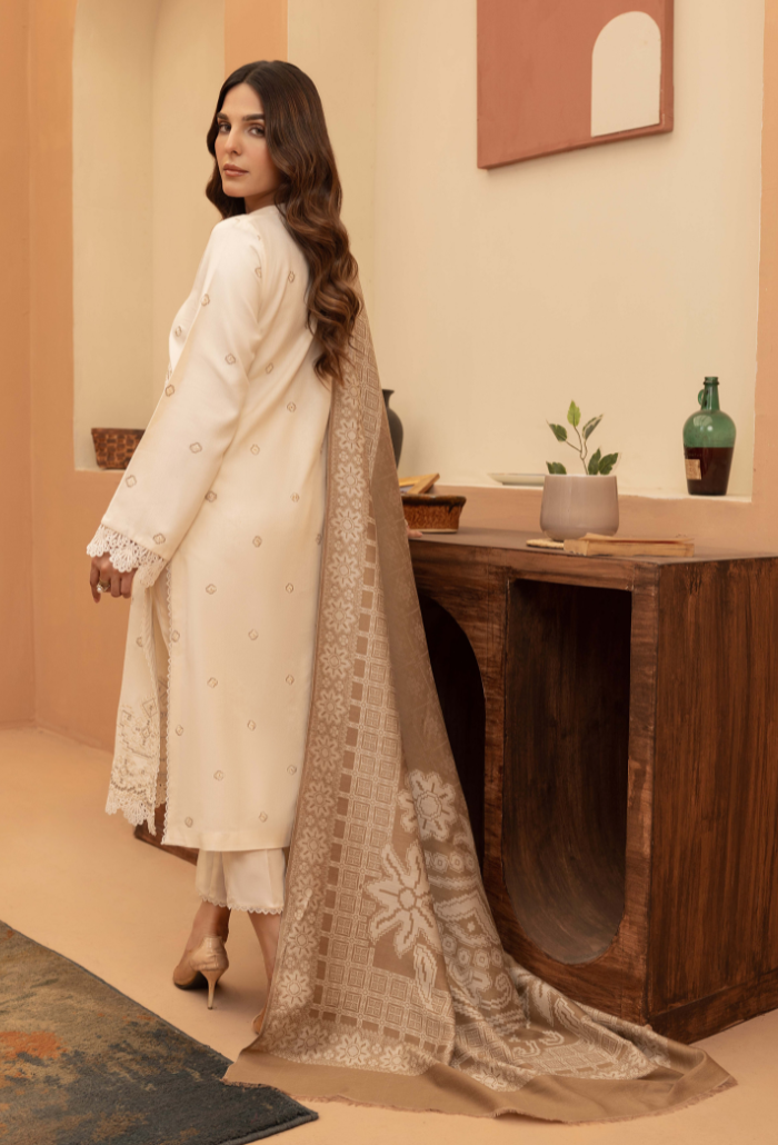 Carvan-D02 Premium Fabric Pakistani Winter Dresses - Humdum - 3