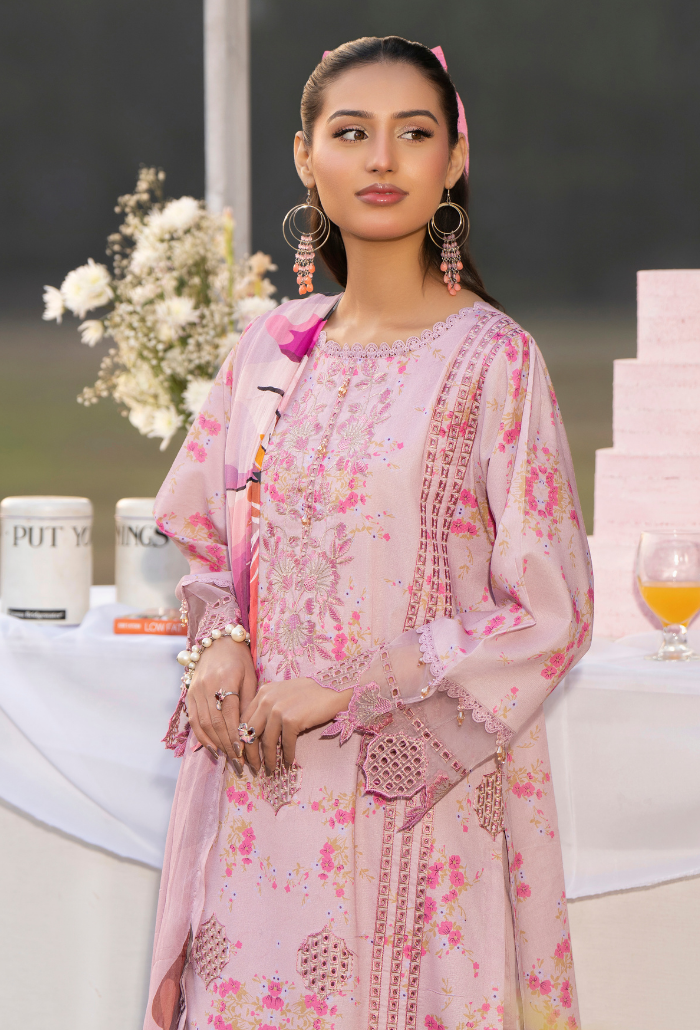 Gardenia'26 - D04 Chiffon Pakistani Summer Dresses - Humdum - 3
