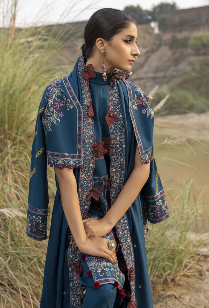 Sierra-D03 Premium Fabric Pakistani Winter Dresses - Humdum - 3