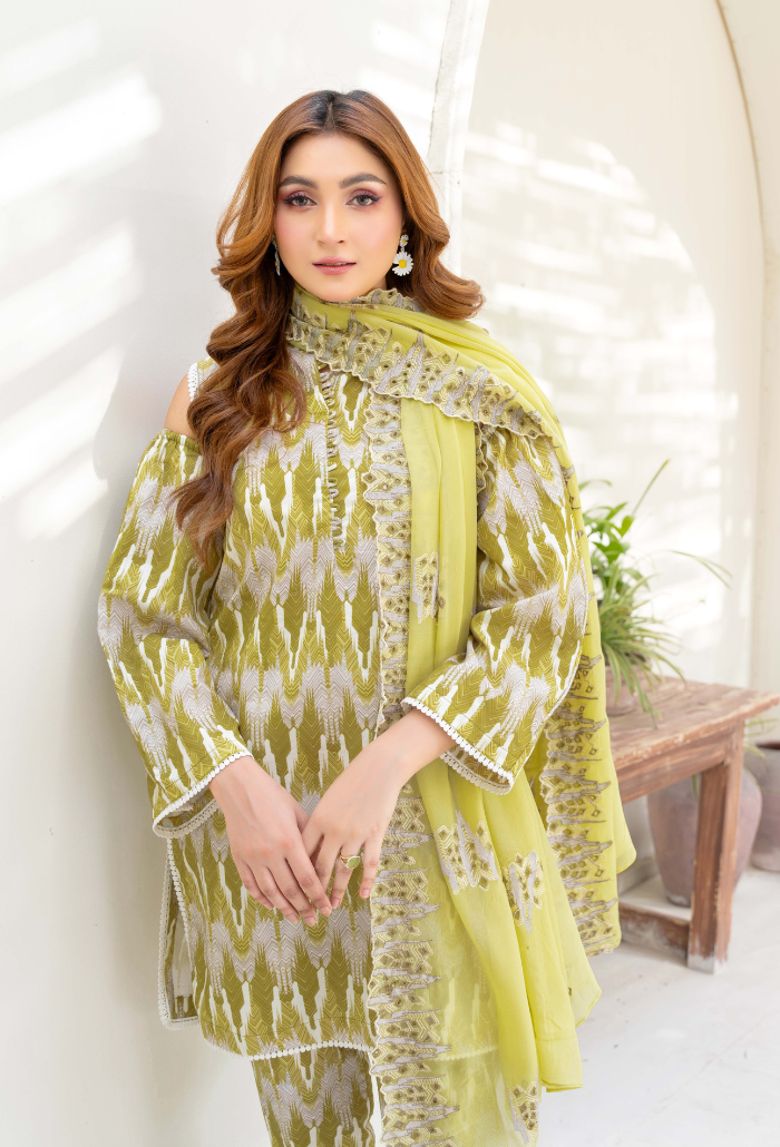 Ziva - D05 Chiffon Pakistani Summer Dresses - Humdum - 4