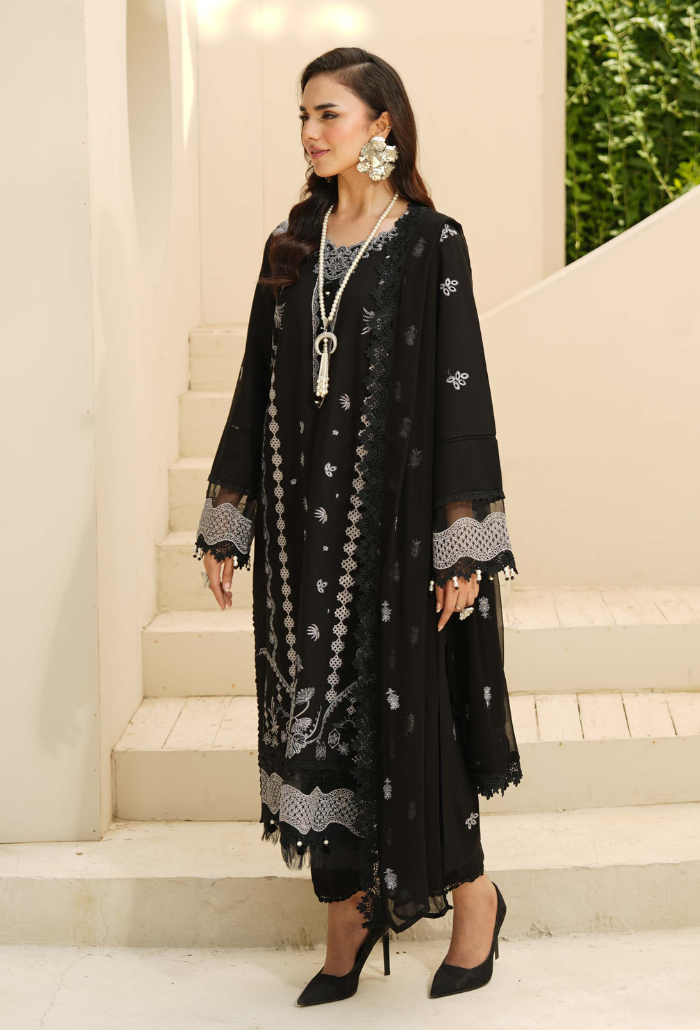 Mushak - D03 Chiffon Pakistani Winter Dresses - Humdum - 4