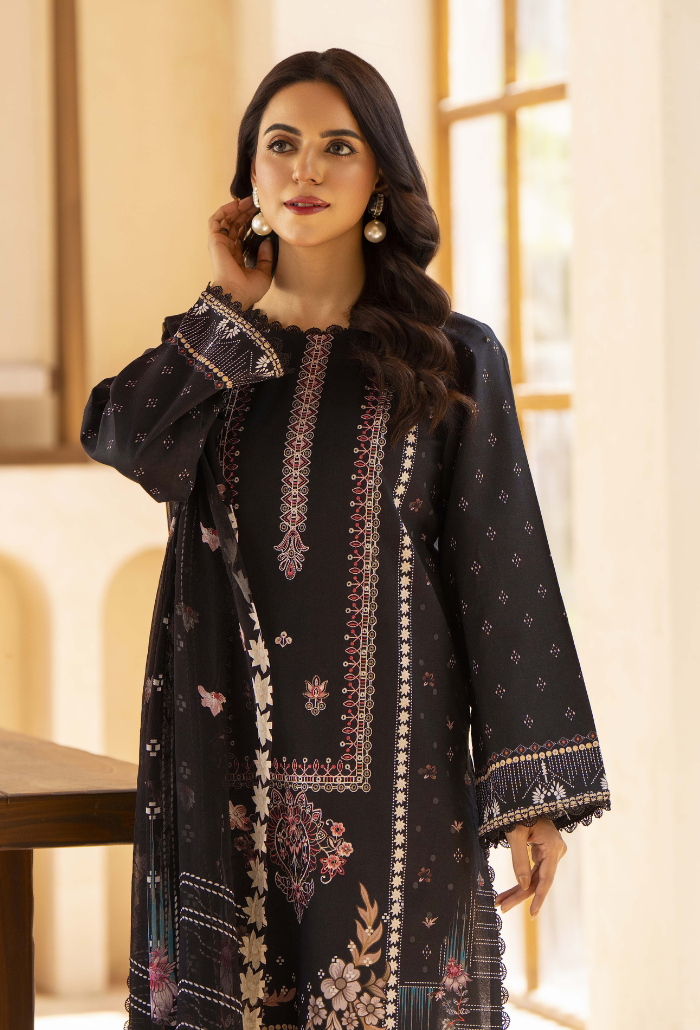 Zarwisha-D02 Chiffon Pakistani Summer Dresses - Humdum - 4