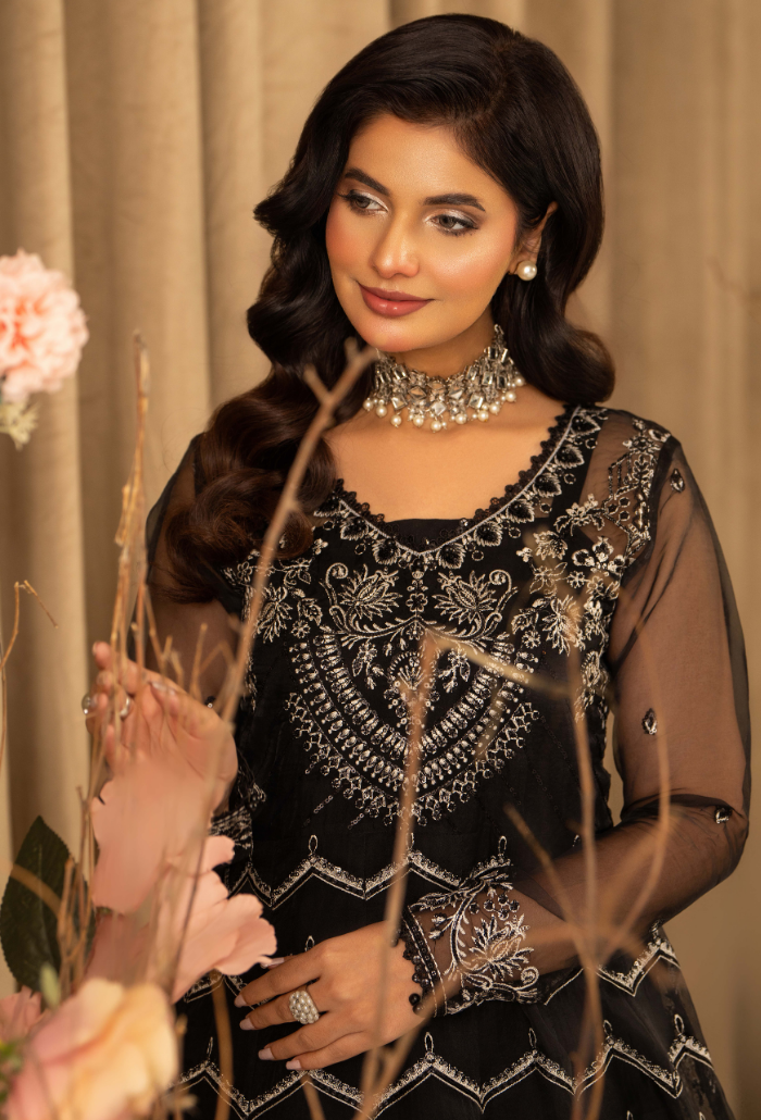 HOC - D11 Raw Silk Pakistani Formal Dresses - Humdum - 3