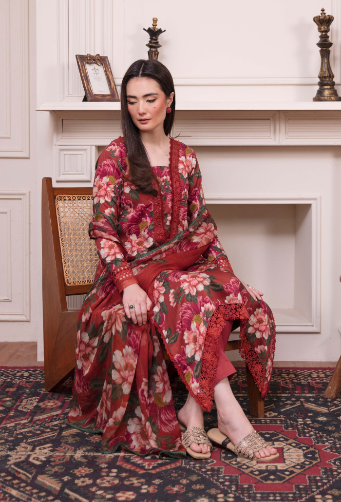 COCO - D01 Chiffon Pakistani Winter Dresses - Humdum - 4
