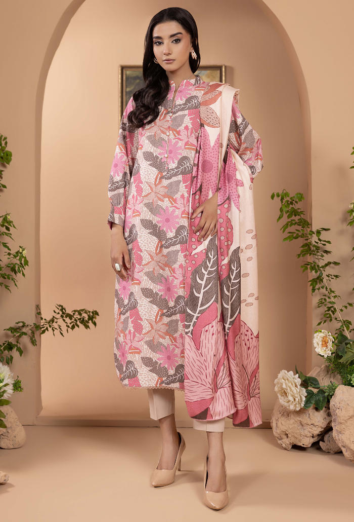 Zara - D09 Khaddar Pakistani Winter Dresses - Humdum - 1