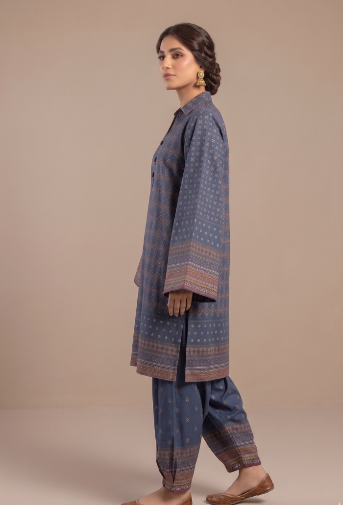 Ethnic By Humdum - D13 Lawn Pakistani Summer Dresses - Humdum - 2