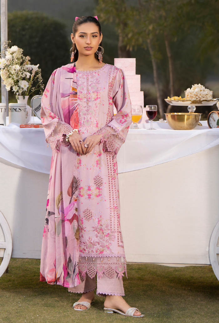 Gardenia'26 - D04 Chiffon Pakistani Summer Dresses - Humdum - 4