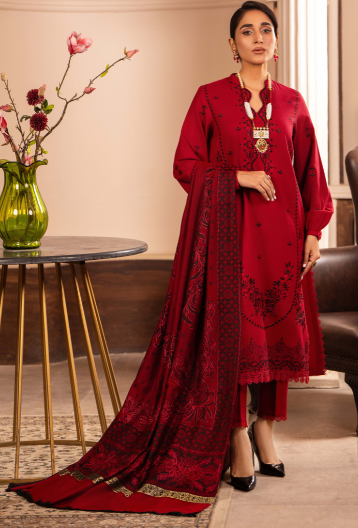 Aaima - D03 Jacquard Pakistani Winter Dresses - Humdum - 3