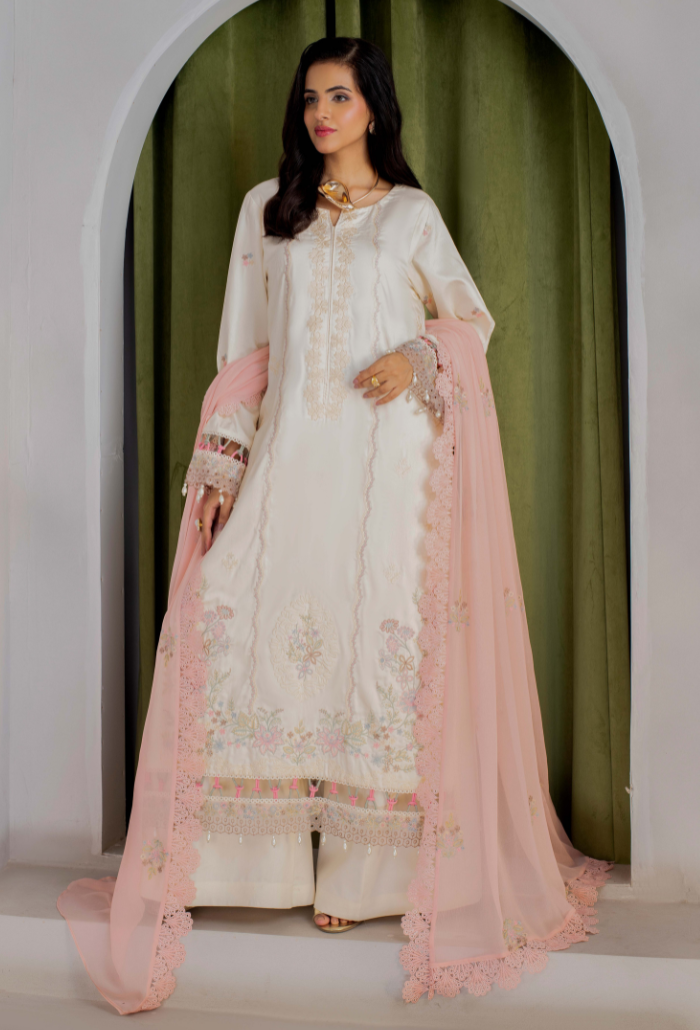 ELLENA - D09 Chiffon Pakistani Winter Dresses - Humdum - 1