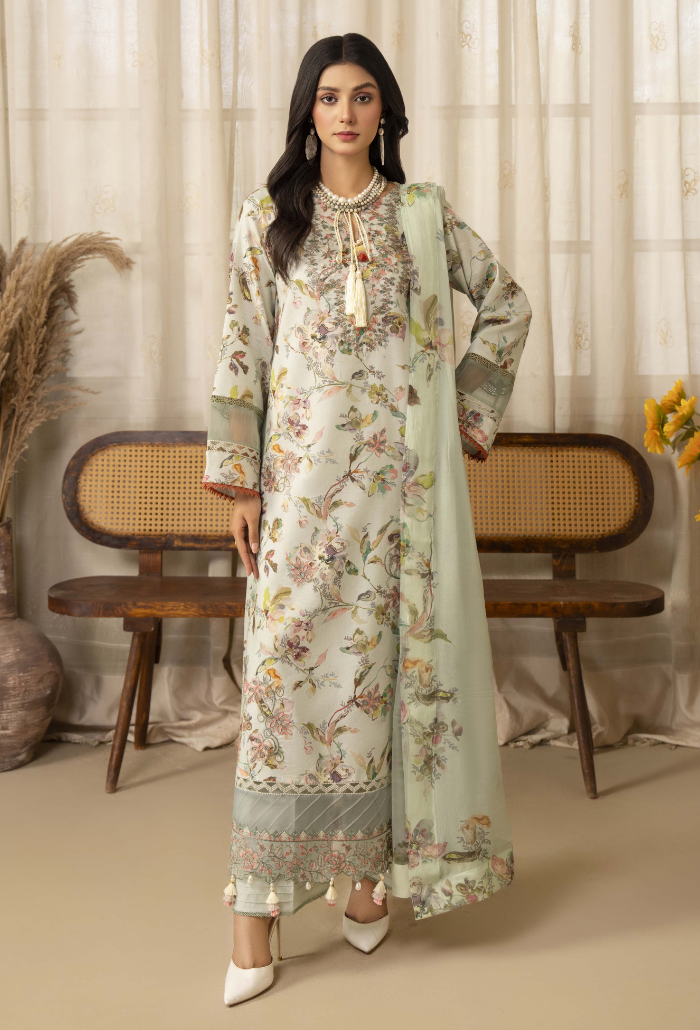 Senora - D09 Chiffon Pakistani Summer Dresses - Humdum - 1