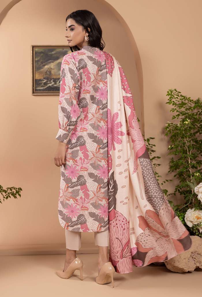 Zara - D09 Khaddar Pakistani Winter Dresses - Humdum - 2