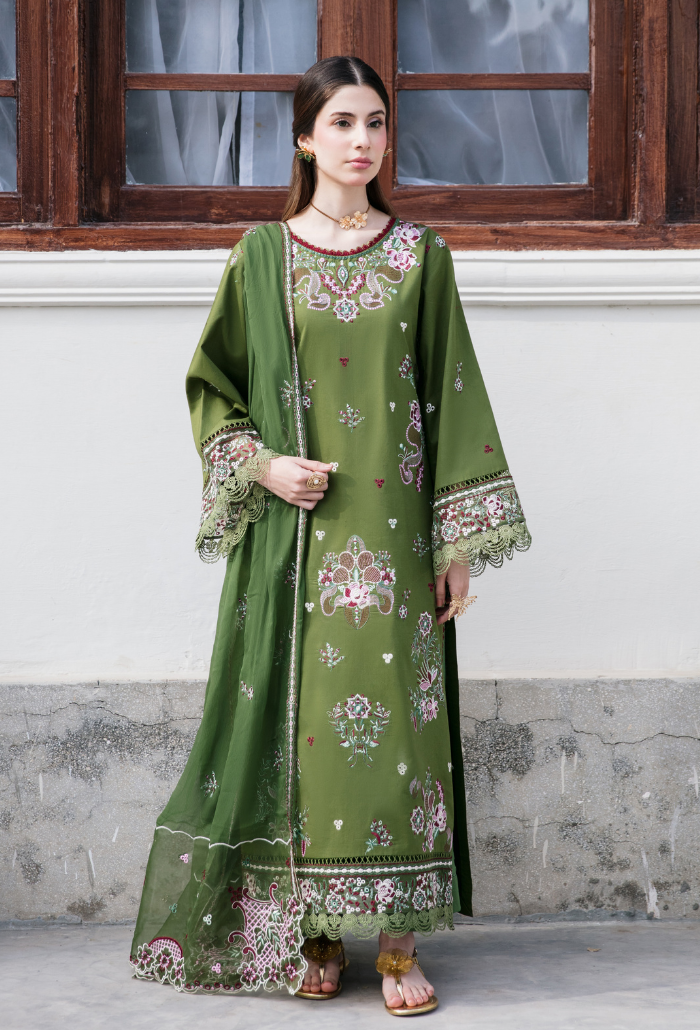 Meraki'2 - D09 Organza Pakistani Summer Dresses - Humdum - 1