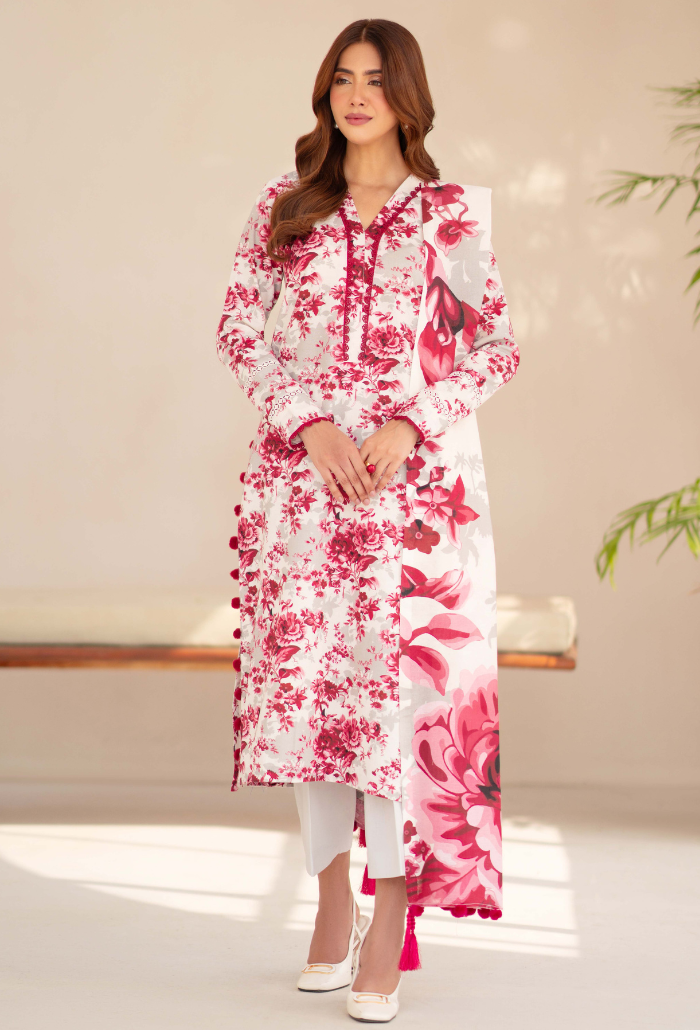 La vie - D10 Khaddar Pakistani Winter Dresses - Humdum - 1