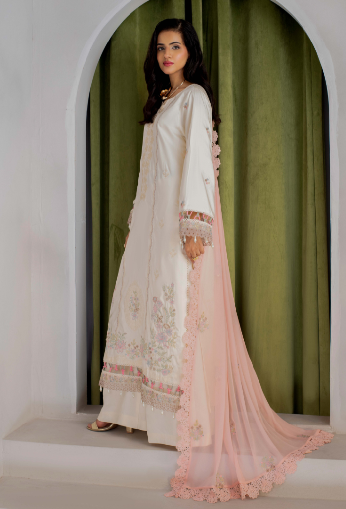 ELLENA - D09 Chiffon Pakistani Winter Dresses - Humdum - 2