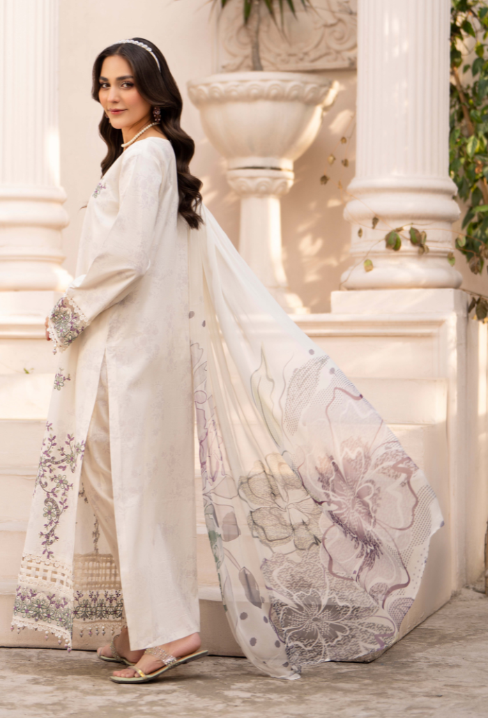 Summer Breeze - D13 Chiffon Pakistani Summer Dresses - Humdum - 2