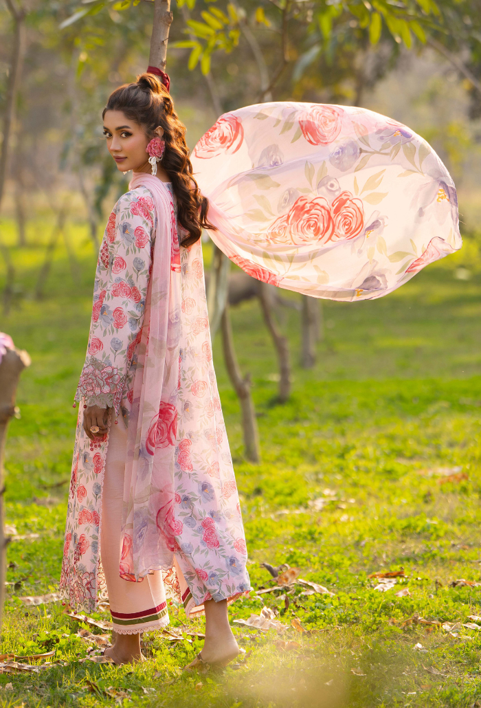 Eden Garden Chapter 3 - D08 Chiffon Pakistani Summer Dresses - Humdum - 2