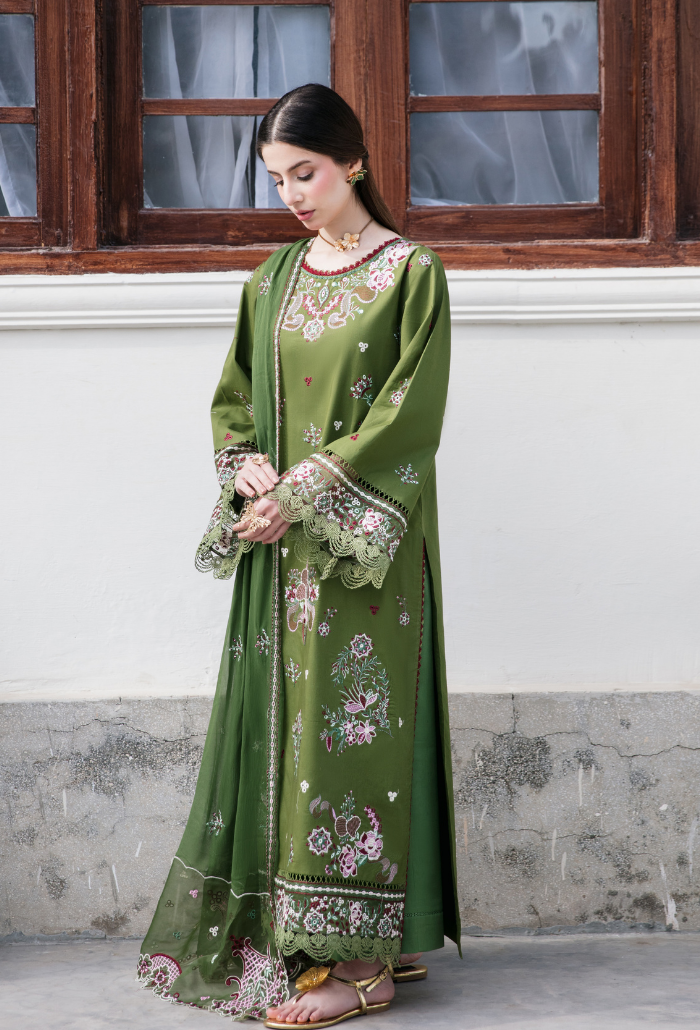 Meraki'2 - D09 Organza Pakistani Summer Dresses - Humdum - 3