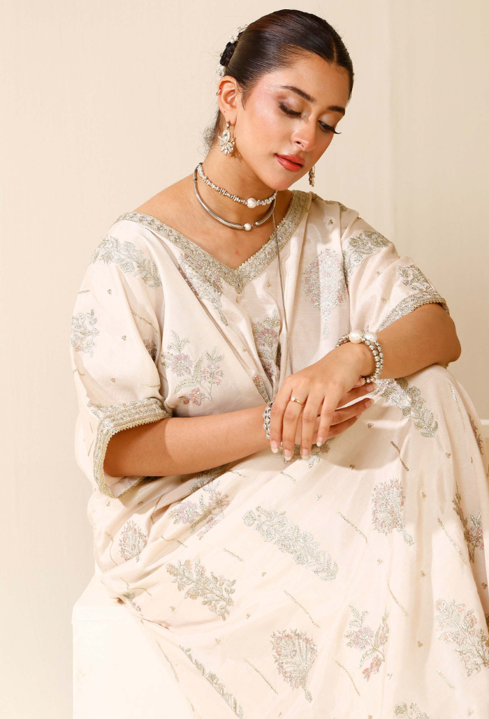 Rabt - D04 Raw Silk Pakistani Formal Dresses - Humdum - 5