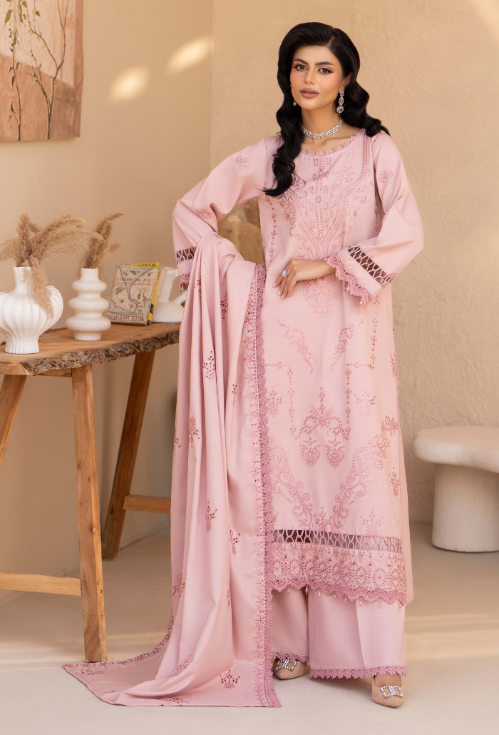 Jugnu By Humdum - D05 Premium Fabric Pakistani Winter Dresses - Humdum - 3
