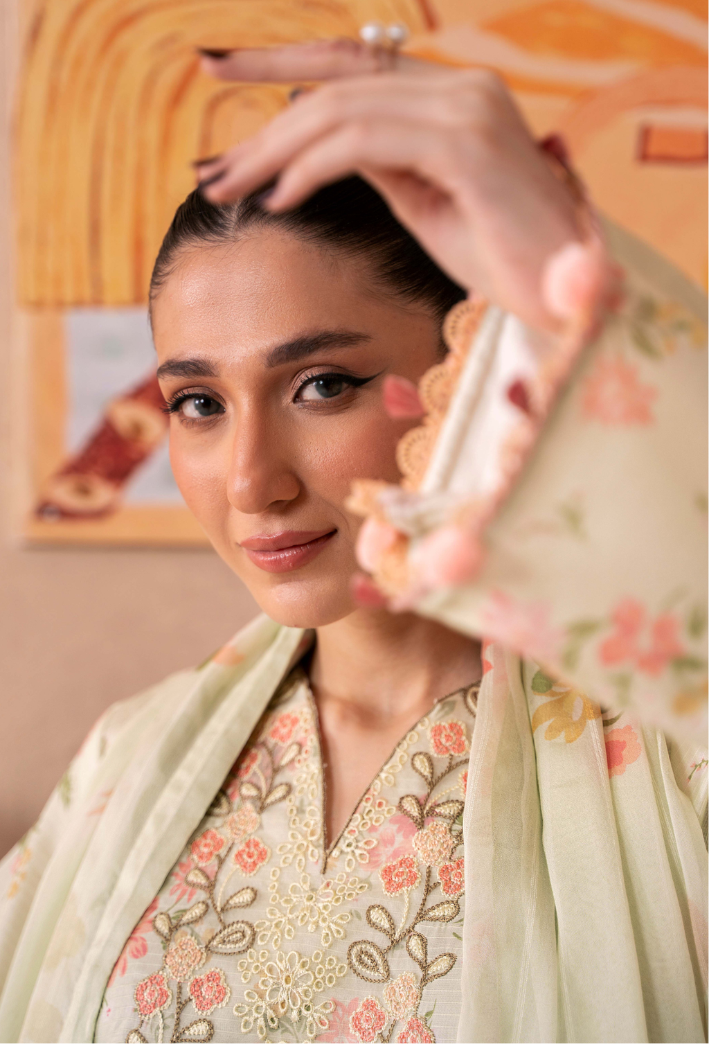 Kanwal - D09 Chiffon Pakistani Summer Dresses - Humdum - 4