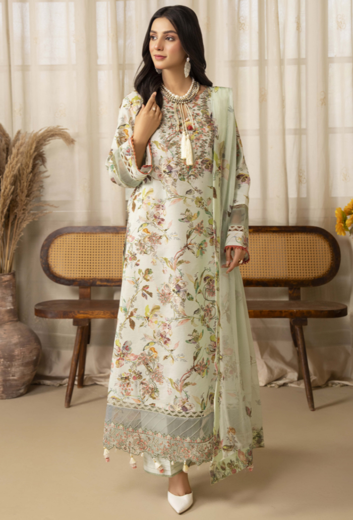 Senora - D09 Chiffon Pakistani Summer Dresses - Humdum - 3