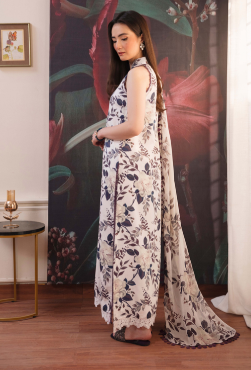 COCO Lawn - D02 Chiffon Pakistani Summer Dresses - Humdum - 2