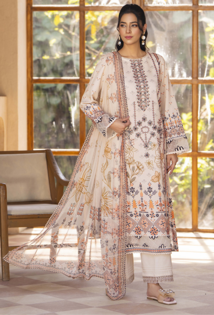 Zarwisha-D05 Chiffon Pakistani Summer Dresses - Humdum - 3