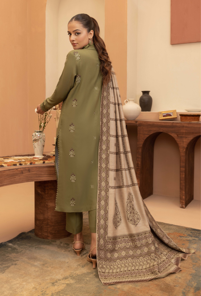 Carvan-D04 Premium Fabric Pakistani Winter Dresses - Humdum - 3