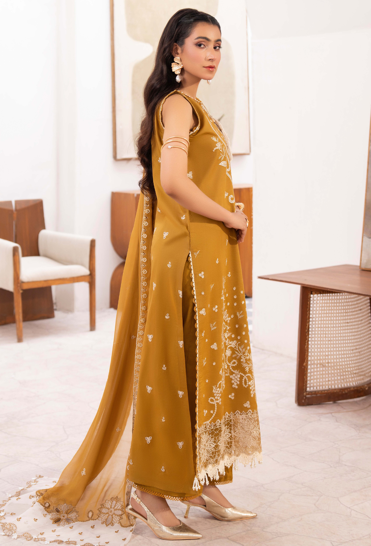 NAYAB - D06 Chiffon Pakistani Summer Dresses - Humdum - 3