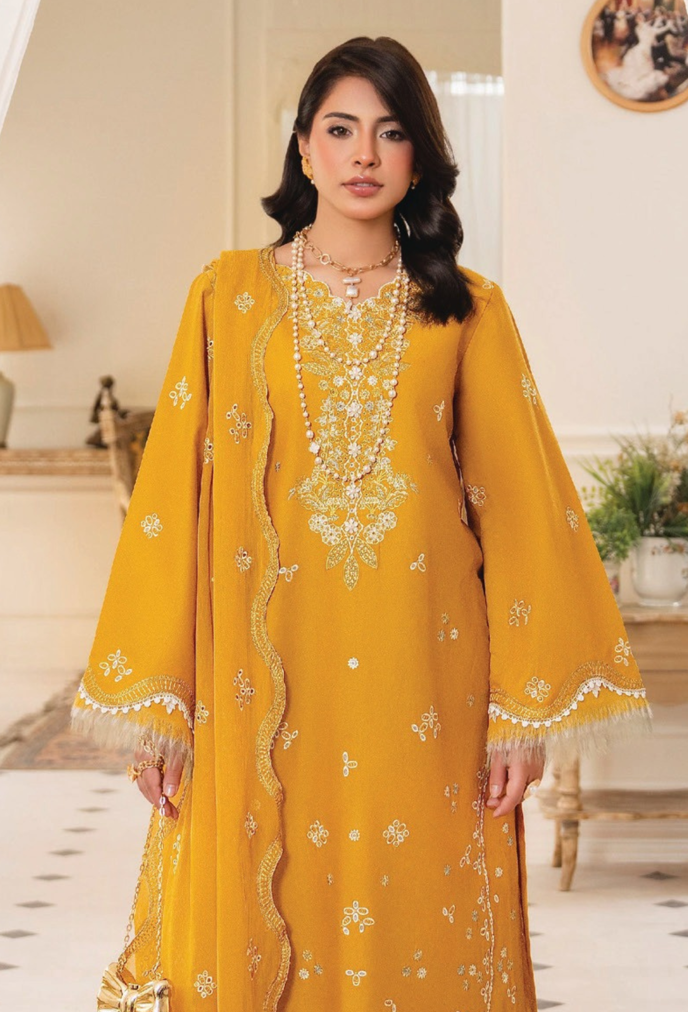 Nyra - D03 Chiffon Pakistani Summer Dresses - Humdum - 3