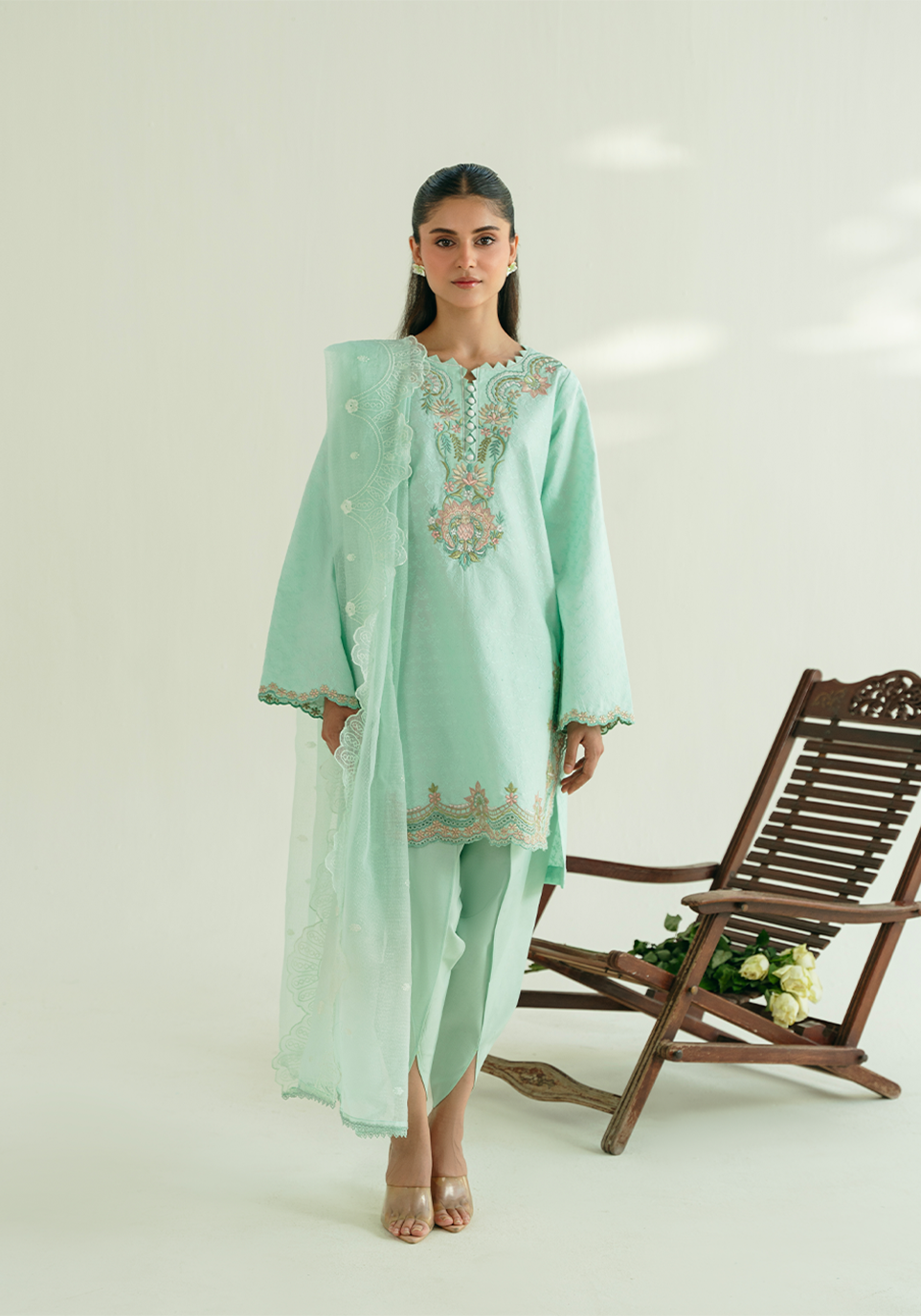 SERENE BLOOM Pakistani Designer Dress