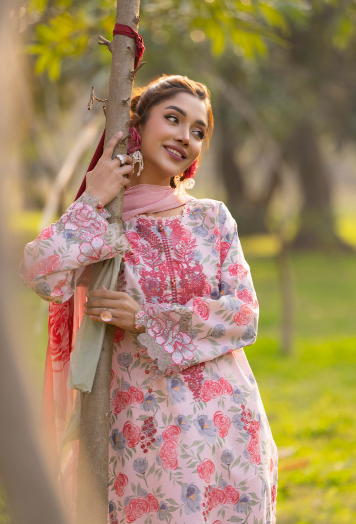 Eden Garden Chapter 3 - D08 Chiffon Pakistani Summer Dresses - Humdum - 3
