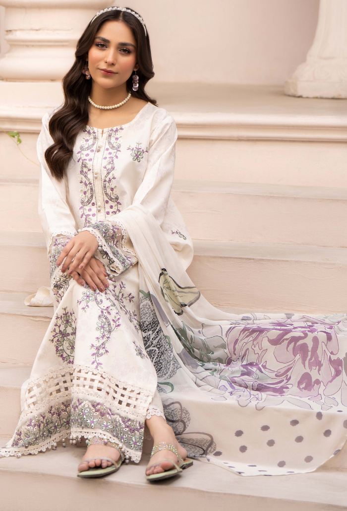 Summer Breeze - D13 Chiffon Pakistani Summer Dresses - Humdum - 3