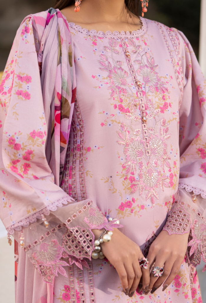 Gardenia'26 - D04 Chiffon Pakistani Summer Dresses - Humdum - 6
