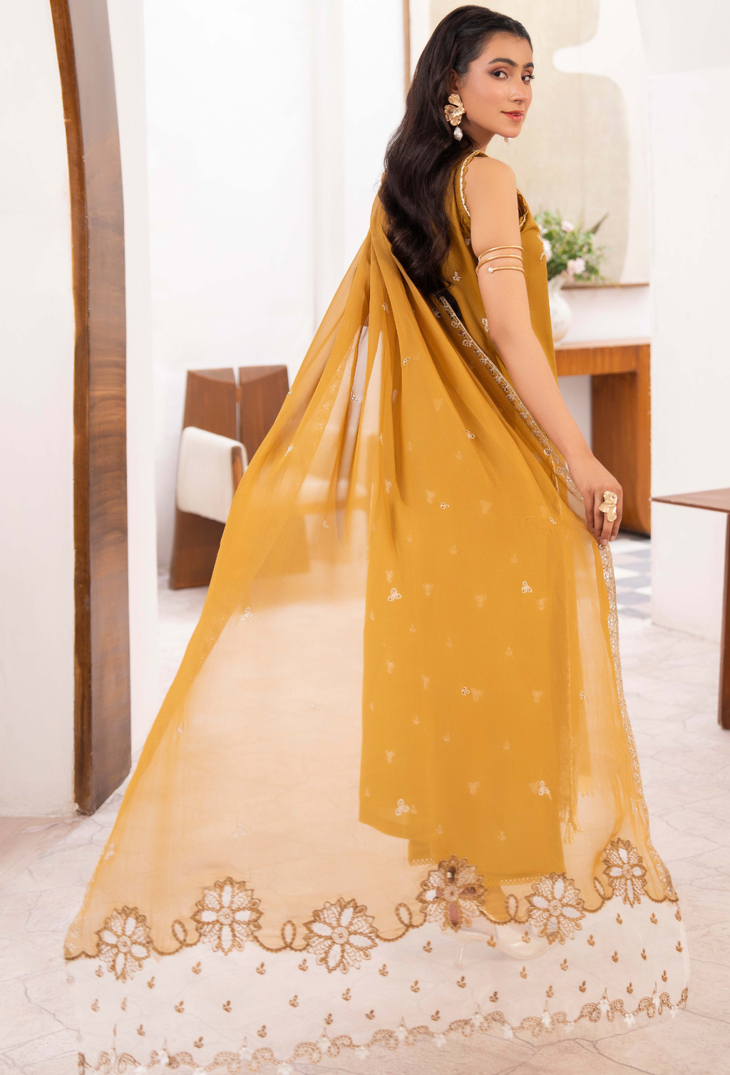 NAYAB - D06 Chiffon Pakistani Summer Dresses - Humdum - 2