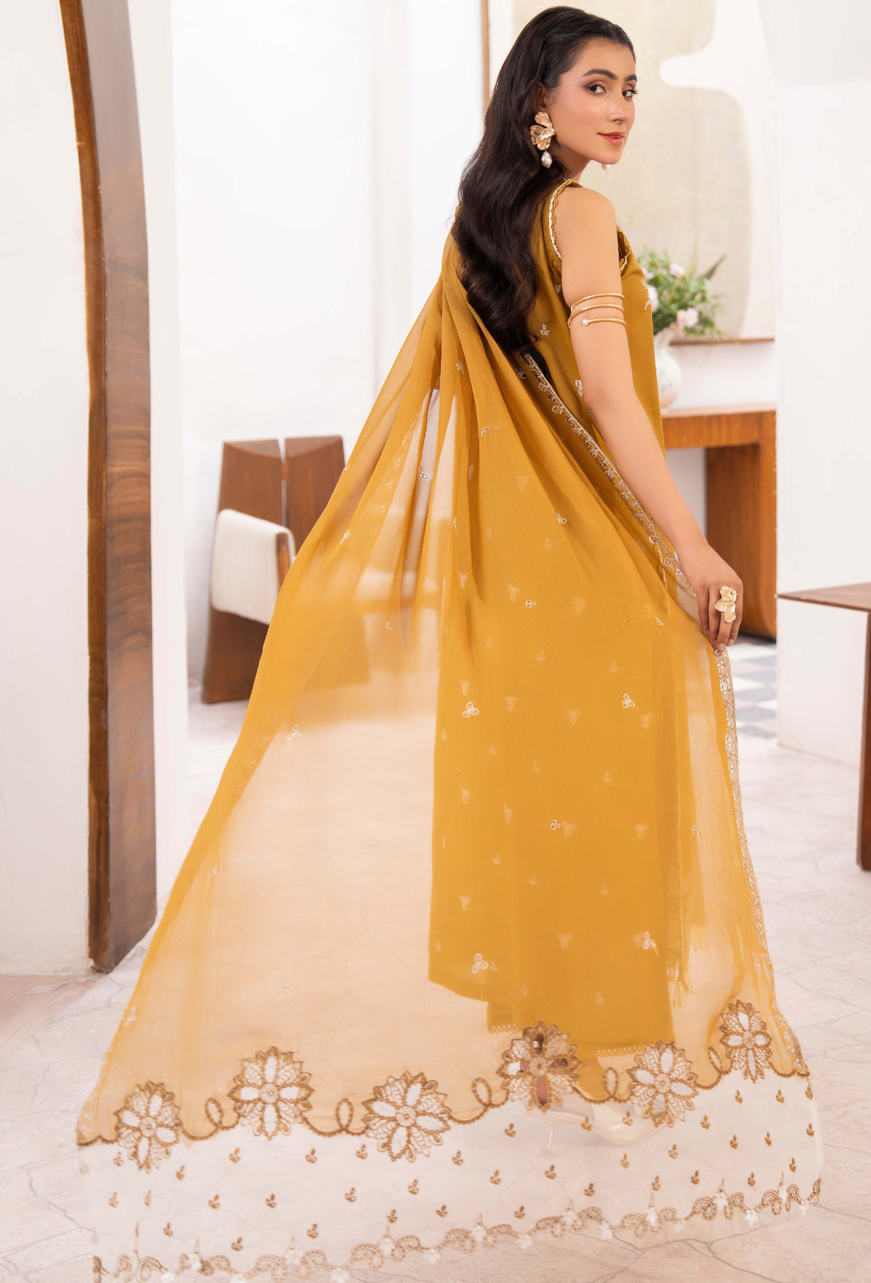NAYAB - D06 Chiffon Pakistani Summer Dresses - Humdum - 2
