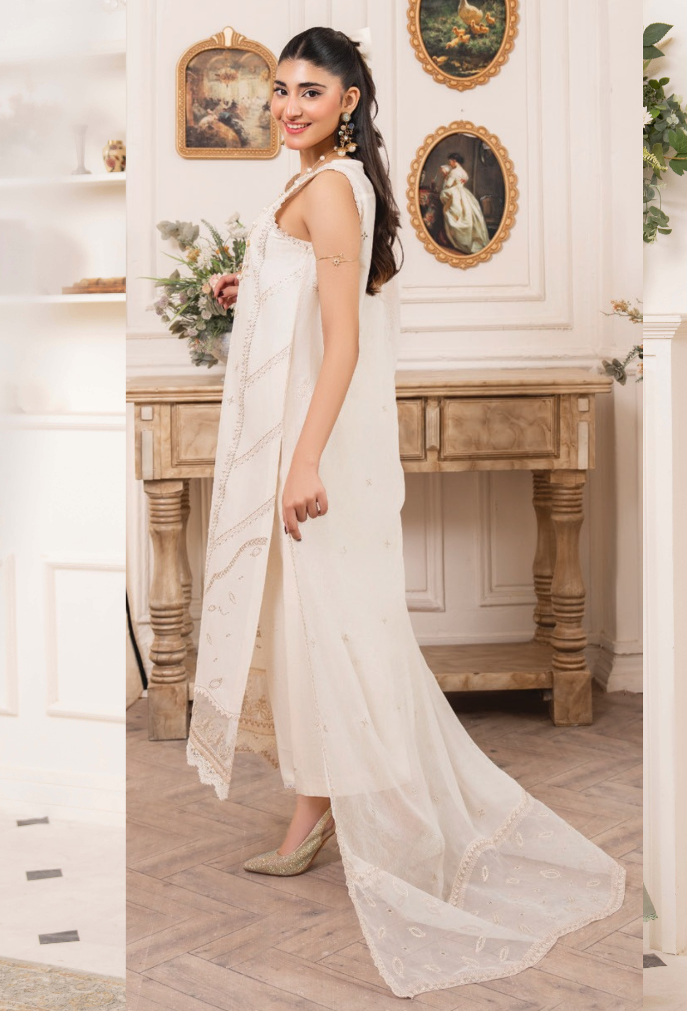 Nyra - D06 Chiffon Pakistani Summer Dresses - Humdum - 2