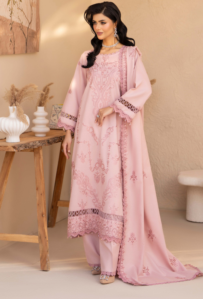 Jugnu By Humdum - D05 Premium Fabric Pakistani Winter Dresses - Humdum - 1