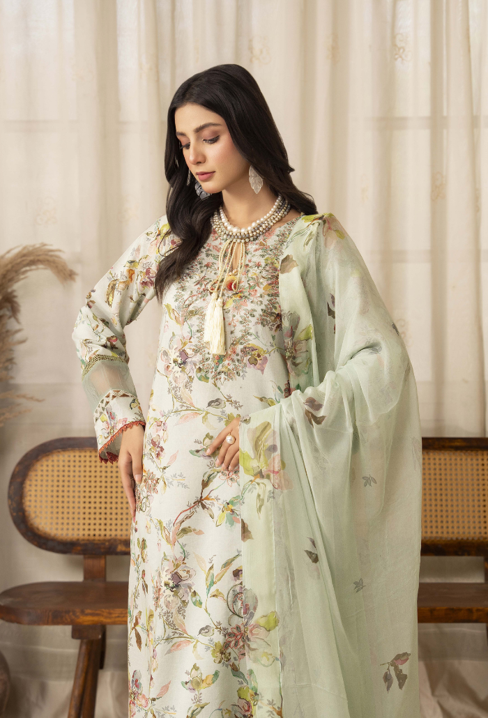 Senora - D09 Chiffon Pakistani Summer Dresses - Humdum - 4