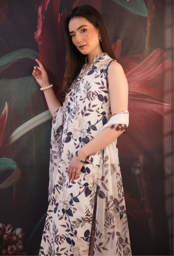 COCO Lawn - D02 Chiffon Pakistani Summer Dresses - Humdum - 4