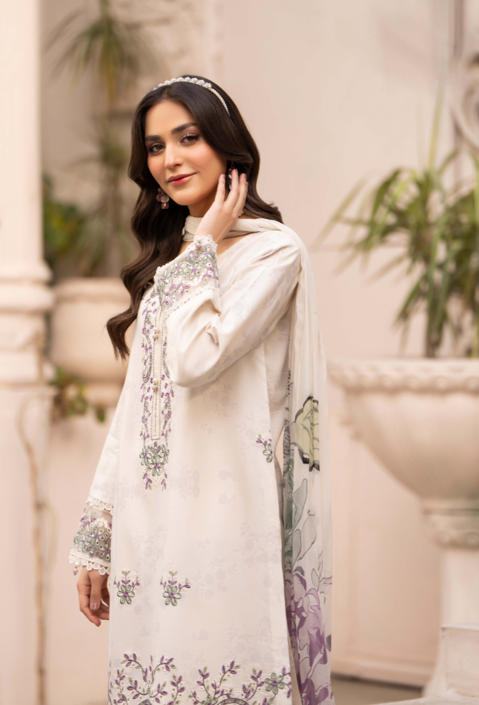Summer Breeze - D13 Chiffon Pakistani Summer Dresses - Humdum - 4