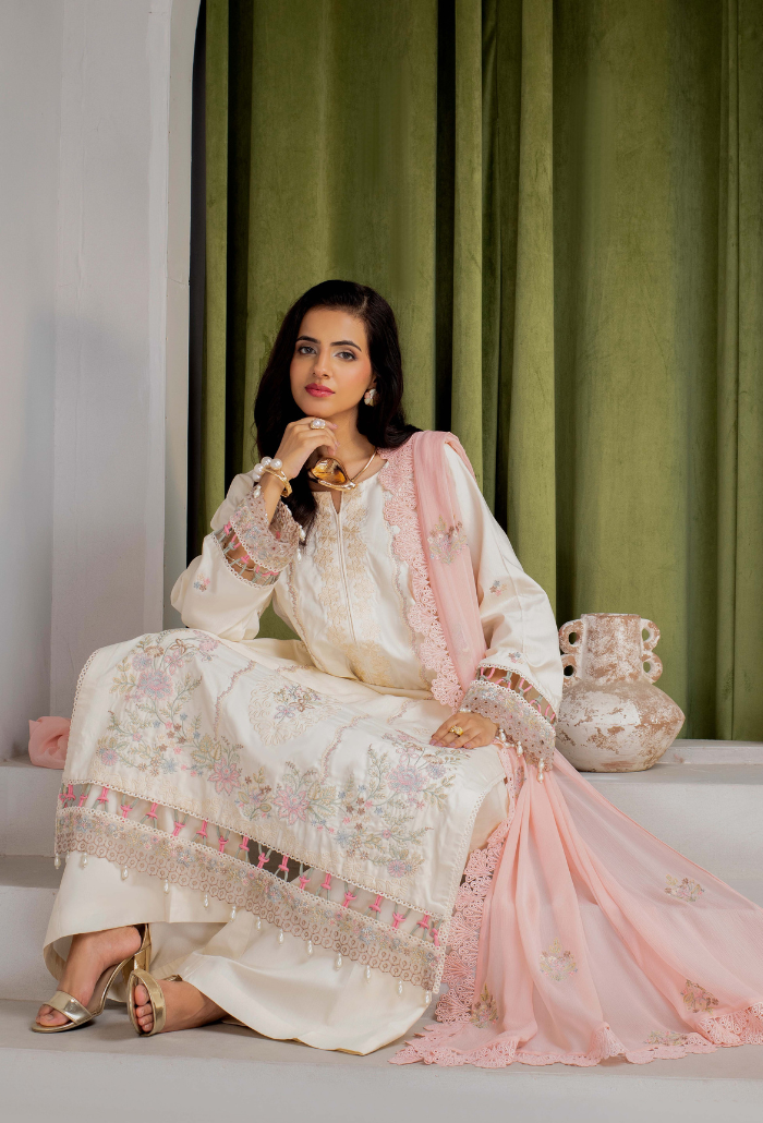ELLENA - D09 Chiffon Pakistani Winter Dresses - Humdum - 4