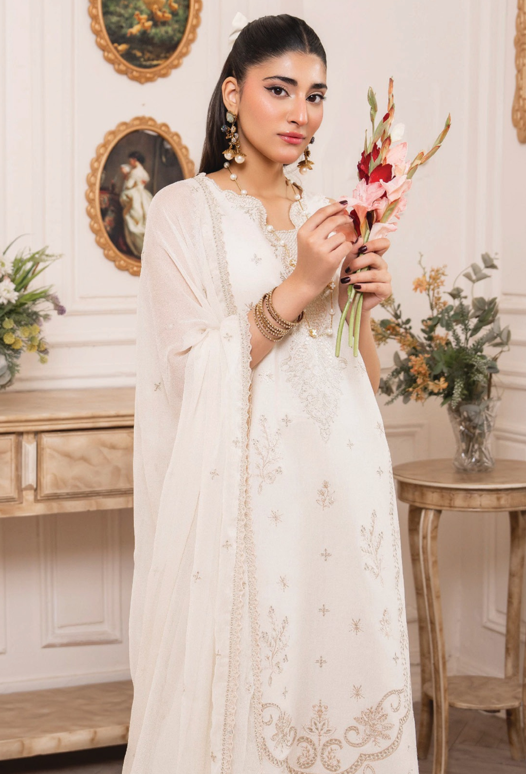 Nyra - D06 Chiffon Pakistani Summer Dresses - Humdum - 3