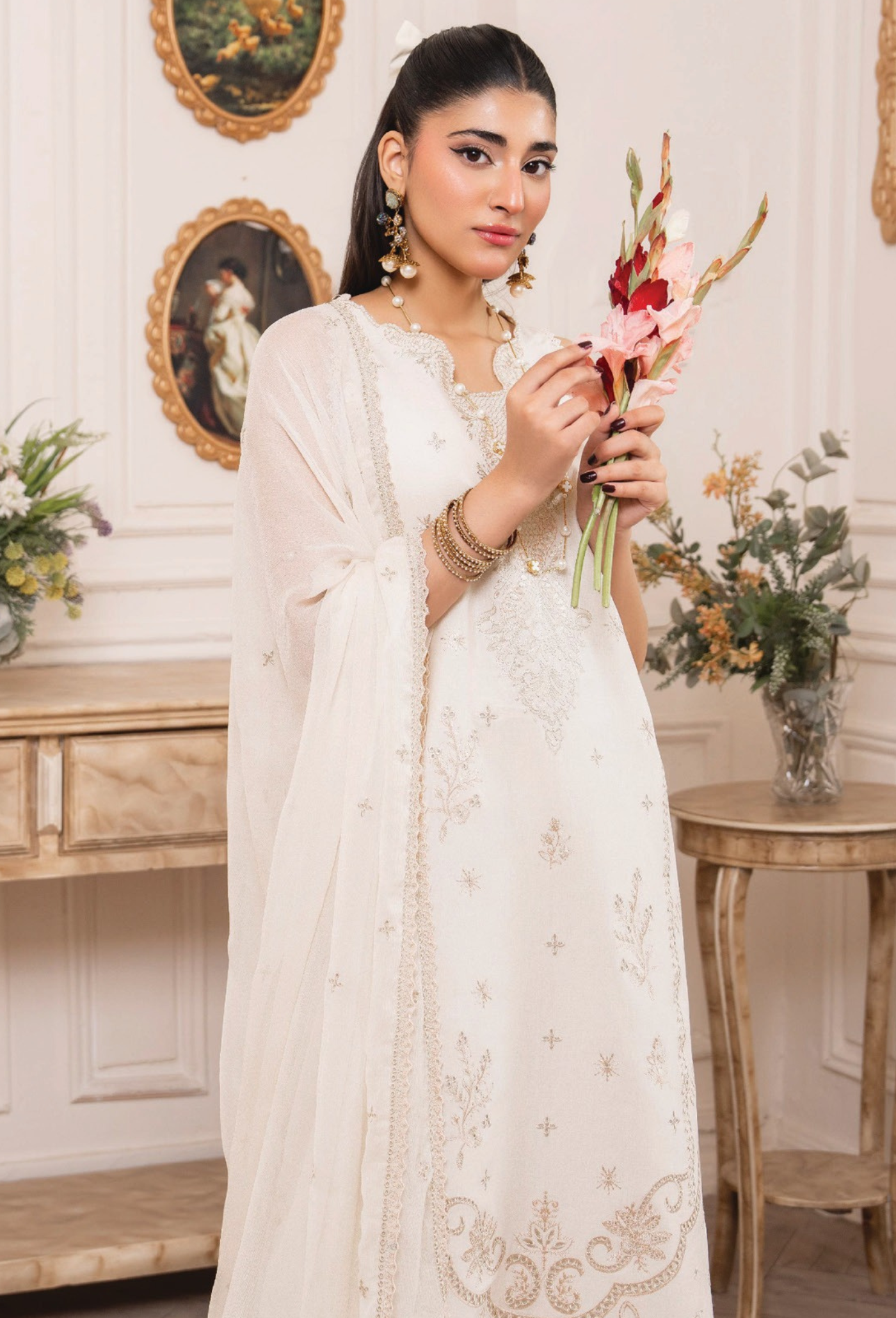 Nyra - D06 Chiffon Pakistani Summer Dresses - Humdum - 3